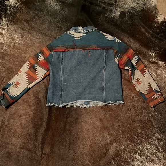 Denim Aztec Shacket - Picture 6 of 6